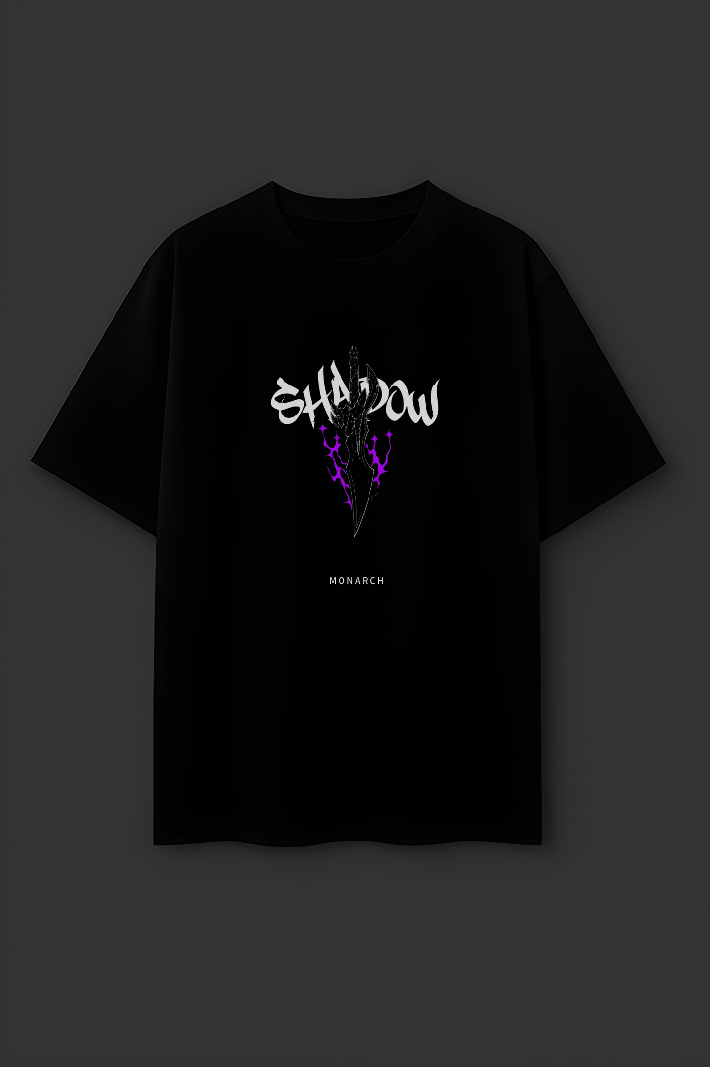 Shadow Monarch Arise Solo Leveling Black Oversized T-SHIRT